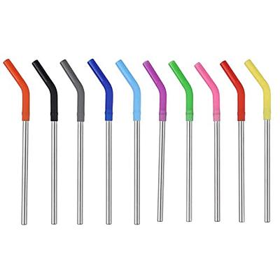 4 Bend Stainless Steel Straws Extra LONG fits 30 oz & 20 oz Yeti Tumbler  Rambler Cups - CocoStraw Brand Drinking Straw (4 Bend Straws)