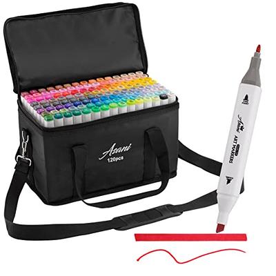 Bianyo 72 Primary Colors Alcohol-Based Dual Tip Bullet & Chisel Art Markers Set with Christmas Gift Bag, Other