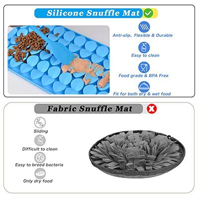 Femont Snuffle Mat for Large Dogs,Silicone Slow Feeder Lick Mat for Slow  Down Eating,Encourages Natural Foraging Skill,Relieving Stress,Interactive