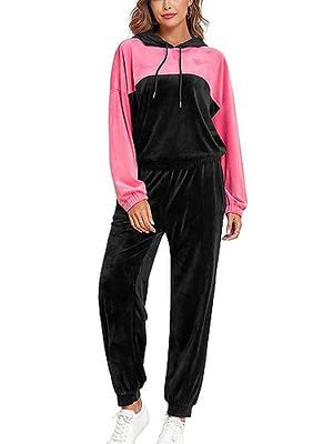 Victoria's Secret pink sweat suit black set