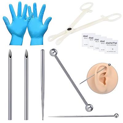 DJCIW Industrial Piercing Kit with 14G Industrial Barbell 316L Stainless  Steel 12G Piercing Needles Piercing Taper and Disposable Clamps Industrial  Ear Piercing Kit - Yahoo Shopping