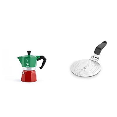 Bialetti - Moka Express Italia Collection: Iconic Stovetop Espresso Maker,  Makes Real Italian Coffee, Moka Pot 6 Cups (9 Oz - 270 Ml), Aluminium,  Colored in Red Green Silver - Yahoo Shopping