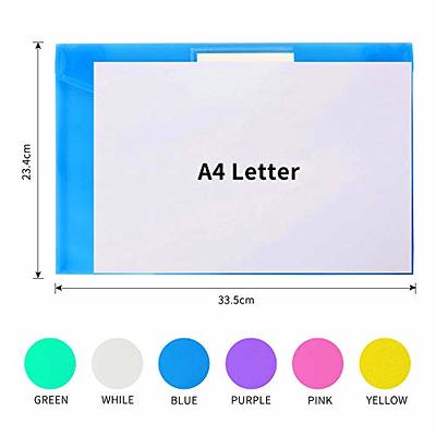 Large-Capacity Transparent Plastic File Folders,Expandable Binder