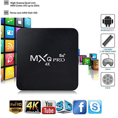  MXQ Pro 5G Android 12.1 TV Box Ram 2GB ROM 16GB