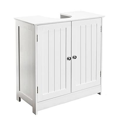 Pedestal Sink Storage Cabinet, Bathroom Under Sink Cabinet with 2 Door