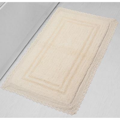 Reversible Cotton Bath Rug, Absorbent Mat