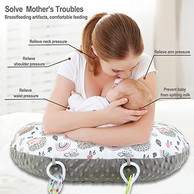 Pharmedoc Nursing Pillow and Positioner, Breastfeeding and Bottlefeeding  Pillow, Removable and Washable Cover, Soft and Breathable Fabric, Baby  Shower