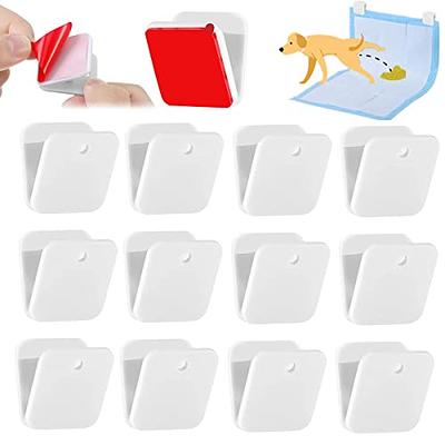 Timgle 1 Pee Pad Holder 30 x 24 Inches Puppy Pad Holder Tray Silicone Dog  Potty Tray No Spill Pee Pad Tray Potty Pad Holder with 4 Holder Clamps for