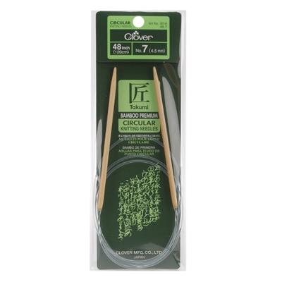 Clover 3016/48-07 Takumi Bamboo Circular 48-Inch Knitting Needles, Size 7 -  Yahoo Shopping