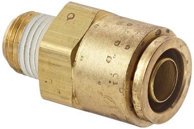 BRASS 90 DEGREE INVERTED FLARE ELBOW - SAE 040202 