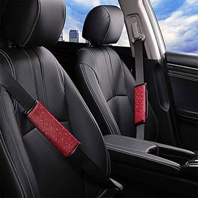 Carwales 2 Pcs Colorful Bling Car Neck Pillow for Car Seat Driver, Auto  Seat Headrest Cushion Driving Relax Neck Support Crystal Rhinestone Diamond