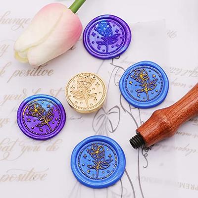 Taoskai Initial Alphabet A Wax Seal Stamp, Vintage Letter Sealing Wax Stamp  for Wedding Invitation, Gift and Wine Package Decoration