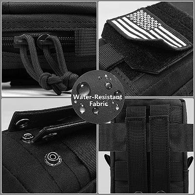 Molle Pouch, Tactical Molle Pouches Vest Pouch EDC Belt Pouch Phone Holster Waist  Bag Pack Molle Accessories Bag Small Utility Pouch with Flag Patch, Black -  Yahoo Shopping