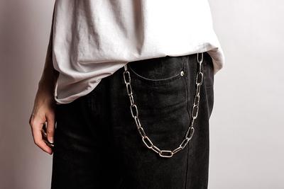 Key Chains Long Metal Wallet Belt Chian Pant Jean Keychain - Temu