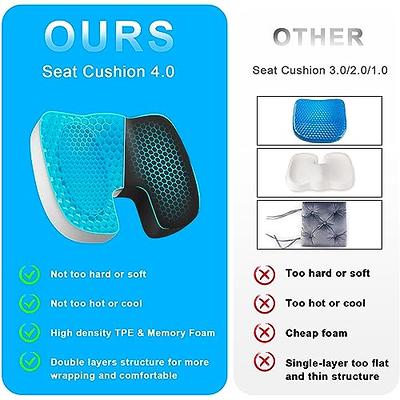 Flat Seat Cushion, Memory Foam Support Pillows