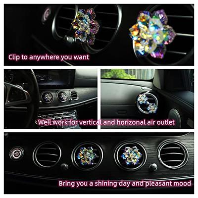 Bling Car Accessories Crystal Daisy Car Vent Clip Air Freshener