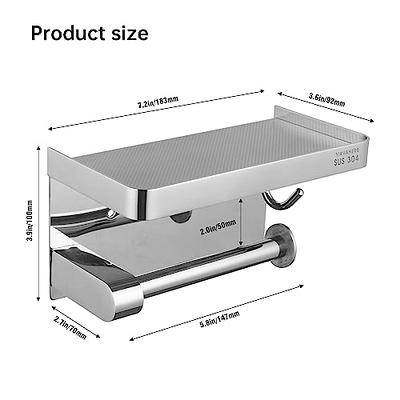 SUS 304 Stainless Steel Toilet Paper Holder Wall Mount Matter