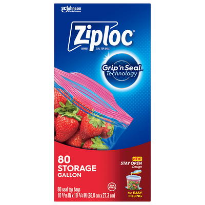 Ziploc Storage Gallon Bags With Grip 'n Seal Technology - 38ct