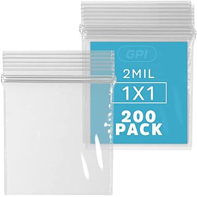 100 2x2 Inch Reclosable Plastic Bags 2 Mil Poly Bags Resealable
