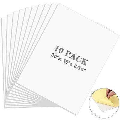 Foam Board 20 x 30 x 3/16 (5mm) - 12 Pack - White Poster Board