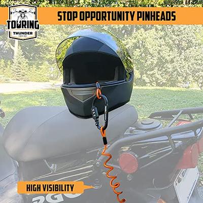 Motorcycle Helmet Lock & Cable Black Tough Combination PIN Locking  Carabiner