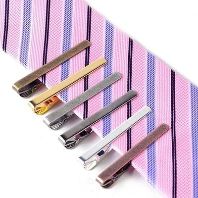 Mens Stainless Steel Tie Clip Necktie Bar Clasp Clamp Pin Gold Black Silver  01 