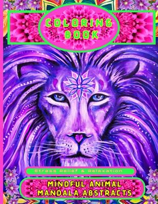 50 animal mandalas coloring book for adults stress relief : Coloring Book  For Adults Stress Relieving Animal