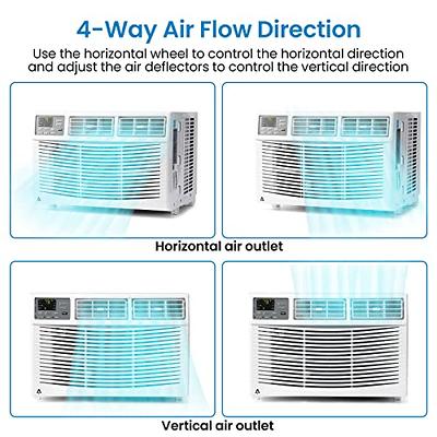 BLACK+DECKER BD12WT6 Window Air Conditioner with Remote Control ,12000 BTU,  Cools Up to 550 Square Feet, Energy Efficient, White