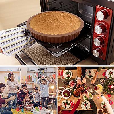 2pcs 8 Inch Silicone Cake Pan for Baking, Round Cake Molds Silicone Baking  Pan Non-Stick Quick Release Suitable for Cheesecake Chocolate Cake Brownie