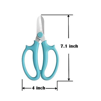 CyberGenZ Anvil Pruning Shears - 8 Garden Shears Pruning, Heavy Duty  Garden Clippers Handheld with Blue Adjustable Grip, Gardening Pruners Tool  for