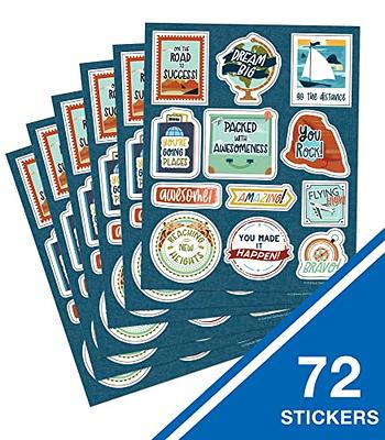 Carson Dellosa Let's Explore Motivational Sticker Pack, 72 Inspirational  Stickers for School Supplies, Test, Game, Incentive Chart, and Classroom  Prizes, Positive Affirmation Stickers (6 Sheets) - Yahoo Shopping