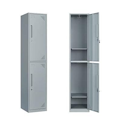 Yizosh Metal Armoire Wardrobe Closet Cabinet for Hanging Clothes with Lock  Doors, -72 Steel Lockable Wardrobe Storage Locker Clothes Organizer for  Bedroom, Laundry Room (Black) - Yahoo Shopping