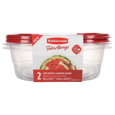 Rubbermaid Set Of 8 Takealongs Rectangle Food Storage Containers