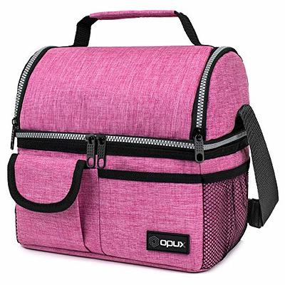 Lunch Bag for Women, Loncheras Para Mujer Waterproof Reusable Large Dual  Compart