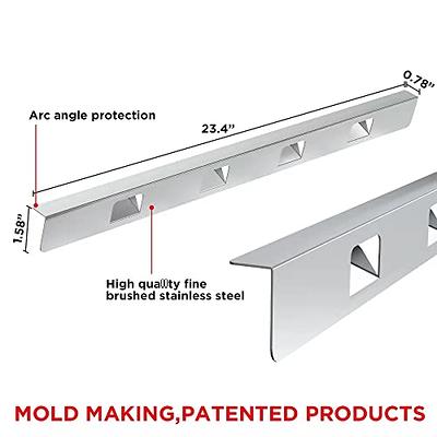 LAWIVH Stove Gap Covers Stainless Steel Stove Gap Filler Range Trim Kit Between Oven and Countertop Dishwasher Dryer Heat Resistant and Easy to Clean (23.4