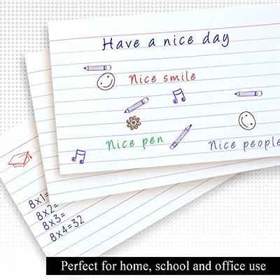 Index Cards, 3 x 5, Ruled, White, 100