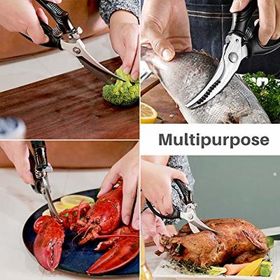 Poultry Shears - Heavy Duty Kitchen Scissors for Cutting Chicken, Poultry,  Game, Bone, Meat - Chopping Food 