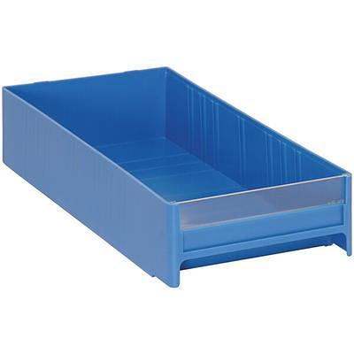 Plastic Stackable Bins - 11 x 5 1/2 x 5, Blue