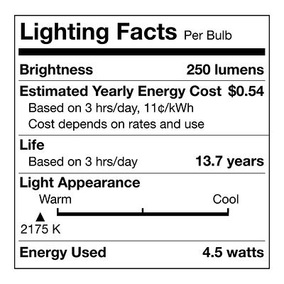 4.5W LED A15 Daylight Clear Refrigerator Light Bulb - 1 Pk by GE