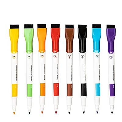 Arteza ARTZ-8416 ARTEZA Fine Tip Dry Erase Markers with Eraser, Pack of 24  Low Odor Magnetic Dry Erase Pens, 12 Assorted colors Whiteboard Marker