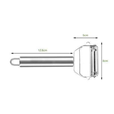 RosyMyth Stainless Steel Dual Blade Vegetable Peeler - Multifunctional Julienne  Cutter, Slicer, Shredder, Scraper - Perfect for Kitchen, Home, Fruit,  Potatoes, Carrot, Cucumber - Yahoo Shopping