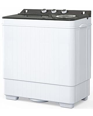 Giantex Washing Machine Semi-automatic, Twin Tub Washer with Spin Dryer,  26lbs Capacity, Built-in Drain Pump, Portable Laundry Washer, Compact Washing  Machine for Apartment, Dorm and RV (White+Gray) - Yahoo Shopping