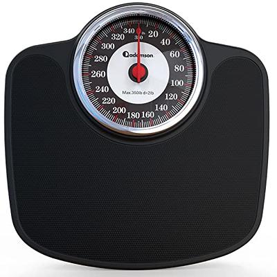 Adamson A24 Medical-Grade Scales for Body Weight - Up to 350 LB - New 2023  - Anti-Skid Rubber Surface Extra Large Numbers - High Precision Bathroom