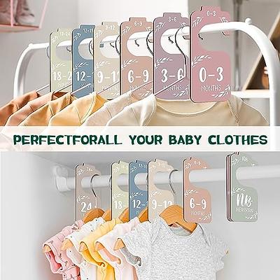 Wood Baby Closet Dividers, From Newborn To 24 Months Baby Clothes