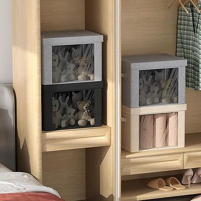  Sorbus Storage Bins - Foldable Stackable Container Organizer  Set with Large Window & Carry Handles, Bedroom Closet Organization for  Bedding, Linen, Clothes : Home & Kitchen