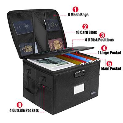 ENGPOW Fireproof Photo Storage Box with 16 Inner 4 x 6 Photo