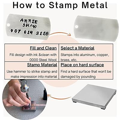 36 Piece Metal Stamping Kit; Uppercase Letters and Numbers; Metal Stamps  for Jewelry Stamping Kit; VIN Number Stamping Kit, Letter Stamps or