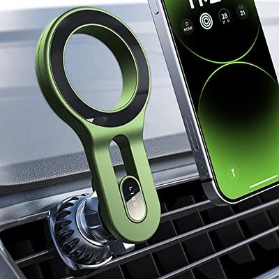 LISEN for MagSafe Car Mount, Green car Accessories, Car Phone Holders for  iPhone, [Easily Install] Hands