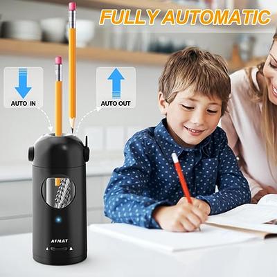 AFMAT Electric Pencil Sharpener, Fully Automatic Pencil Sharpener for