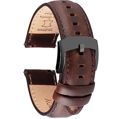 Benchmark Basics Quick Release Leather Watch Band